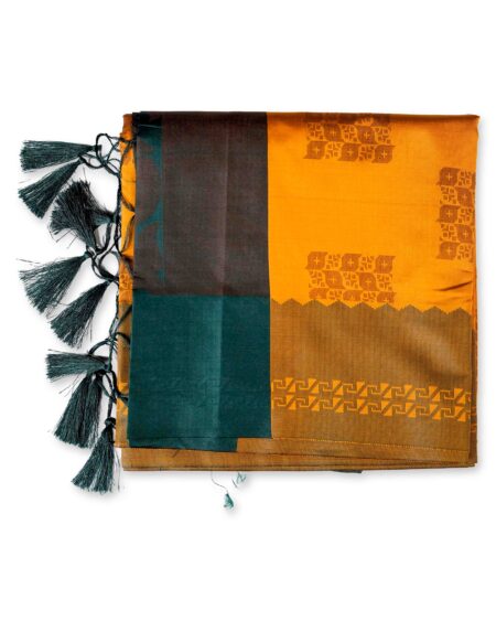 Semi silk saree with blouse piece